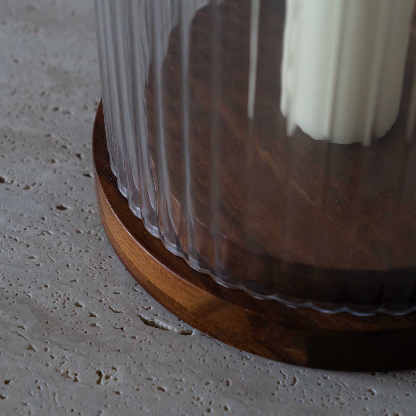Glass Candle Holder