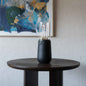 Solid Wood And Glass Candle Holder
