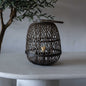 Classic Dark Wood Candle Holder | Lantern with Glass