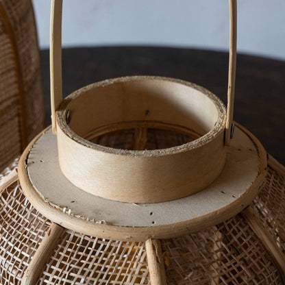 Classic Bamboo Candle Holder | Lantern with Glass