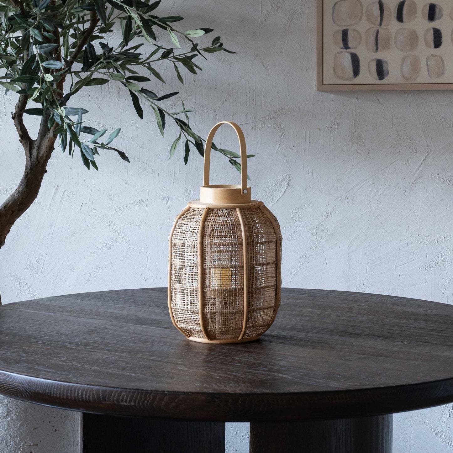 Classic Bamboo Candle Holder | Lantern with Glass