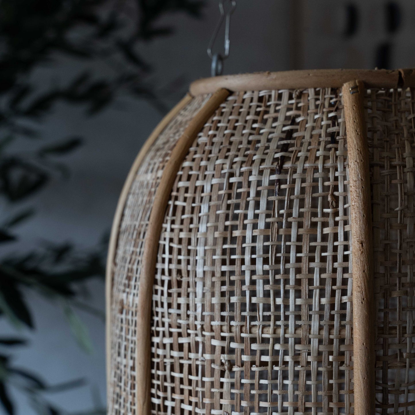 Hanging & Table Rattan Candle Holder | Lantern with Glass