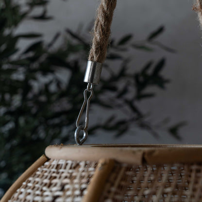 Hanging & Table Rattan Candle Holder | Lantern with Glass