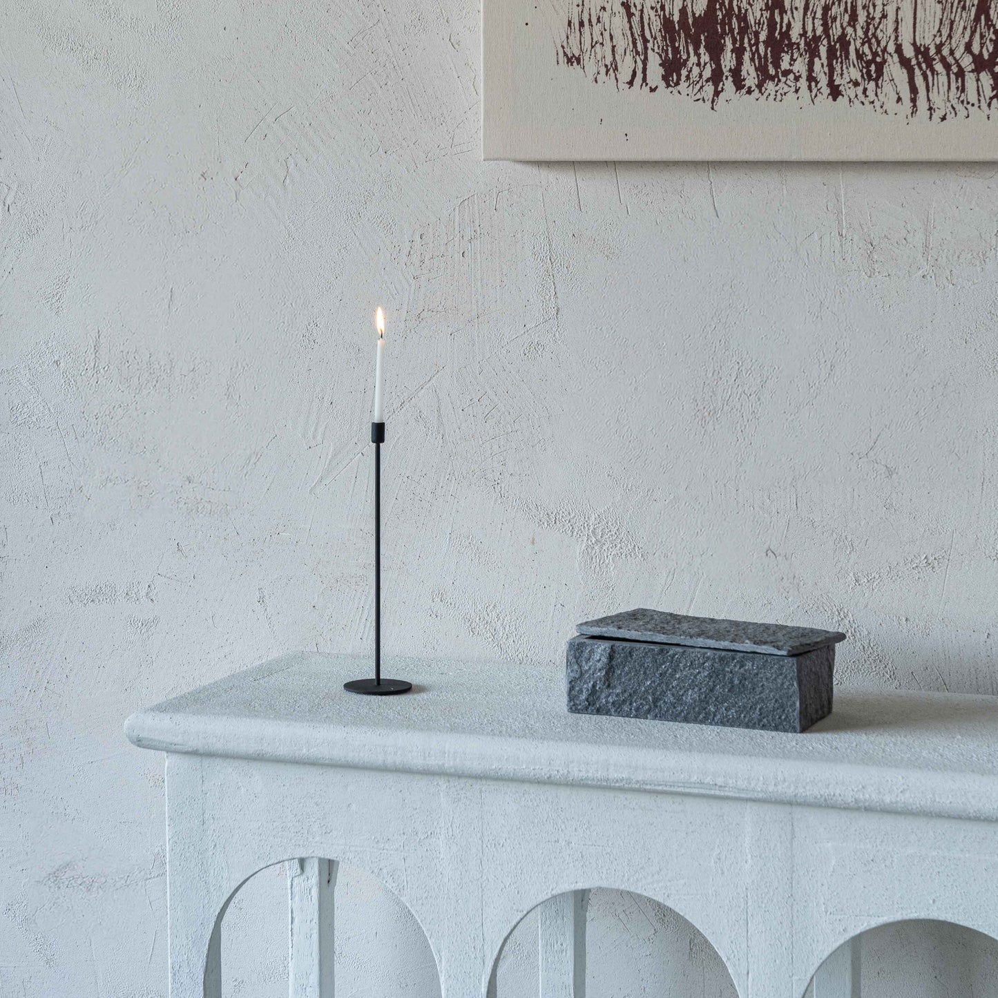 Thin Steel Candle Holder