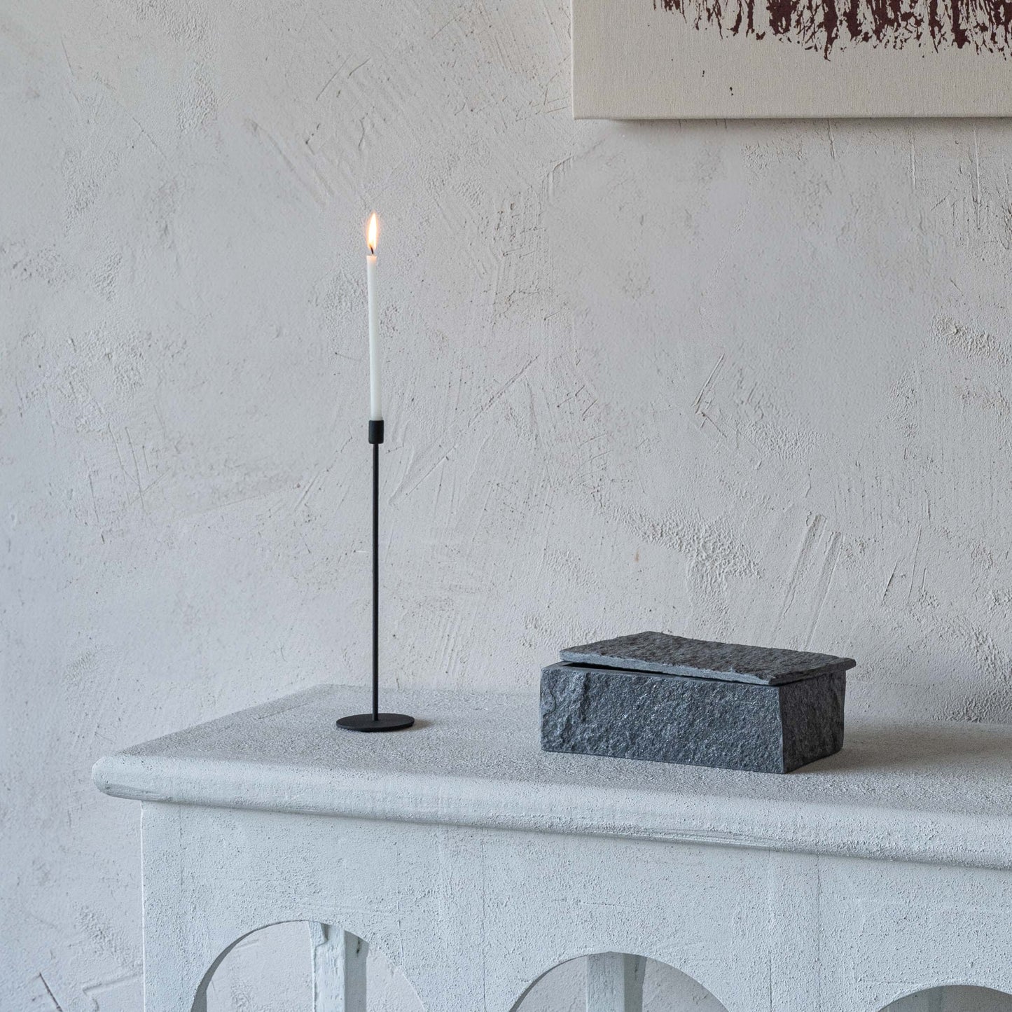 Thin Steel Candle Holder